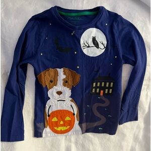 Adorable Mini Boden Halloween shirt, long sleeve, girls size 7-8y, 100% cotton